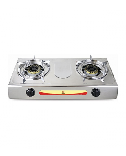 RFL Stainless Steel Double Auto Gas Stove 2-11 SBC – Cylinder Gas - Kitchen